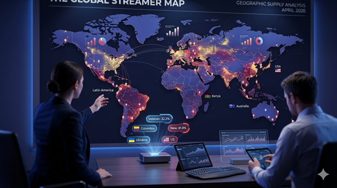 The Global Streamer Map: Supply Distribution Across 25 Countries